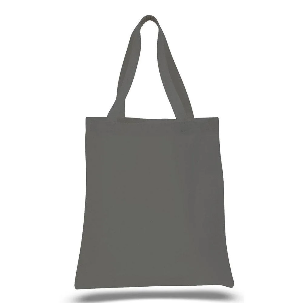 12 Oz. Colored Canvas Simple Tote Bag Customized with your Brand or Logo