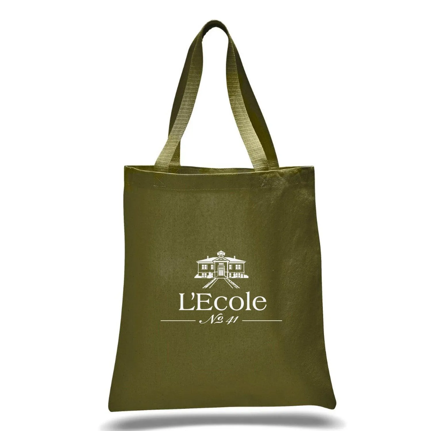 12 Oz. Colored Canvas Simple Tote Bag Customized with your Brand or Logo