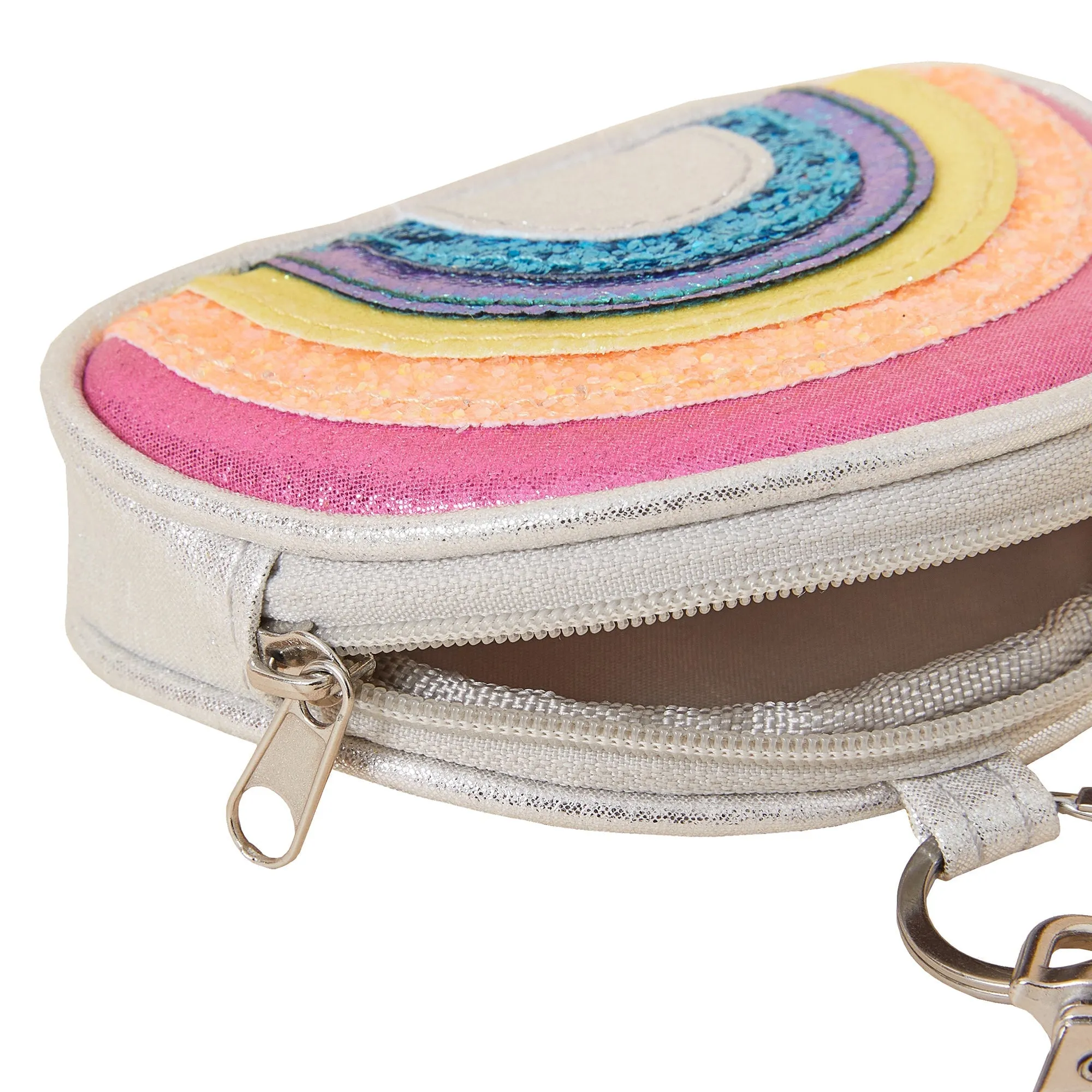 Accessorize London Girl's Rainbow Keychain Purse