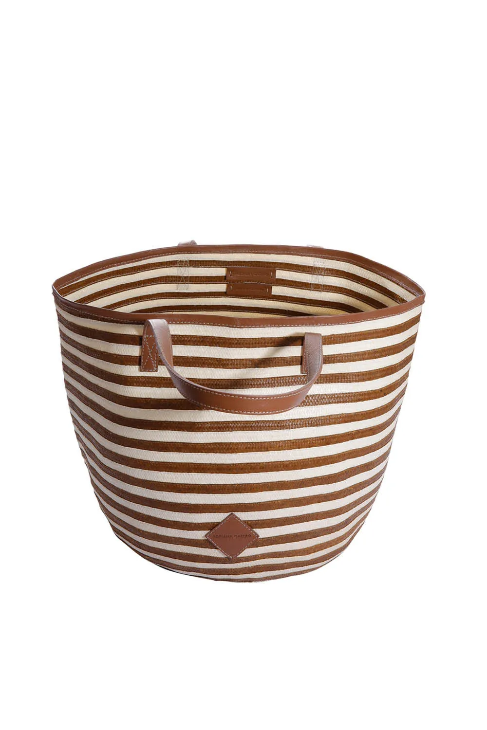 Adriana Castro Leather/Cana Flecha Marcial Tote Large Stripes