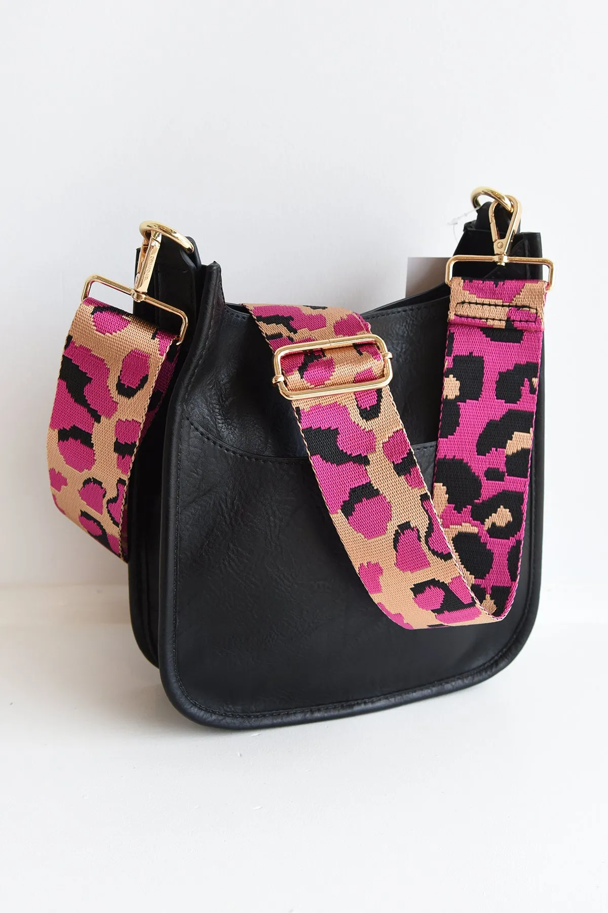 AHDORNED PINK LEOPARD STRAP