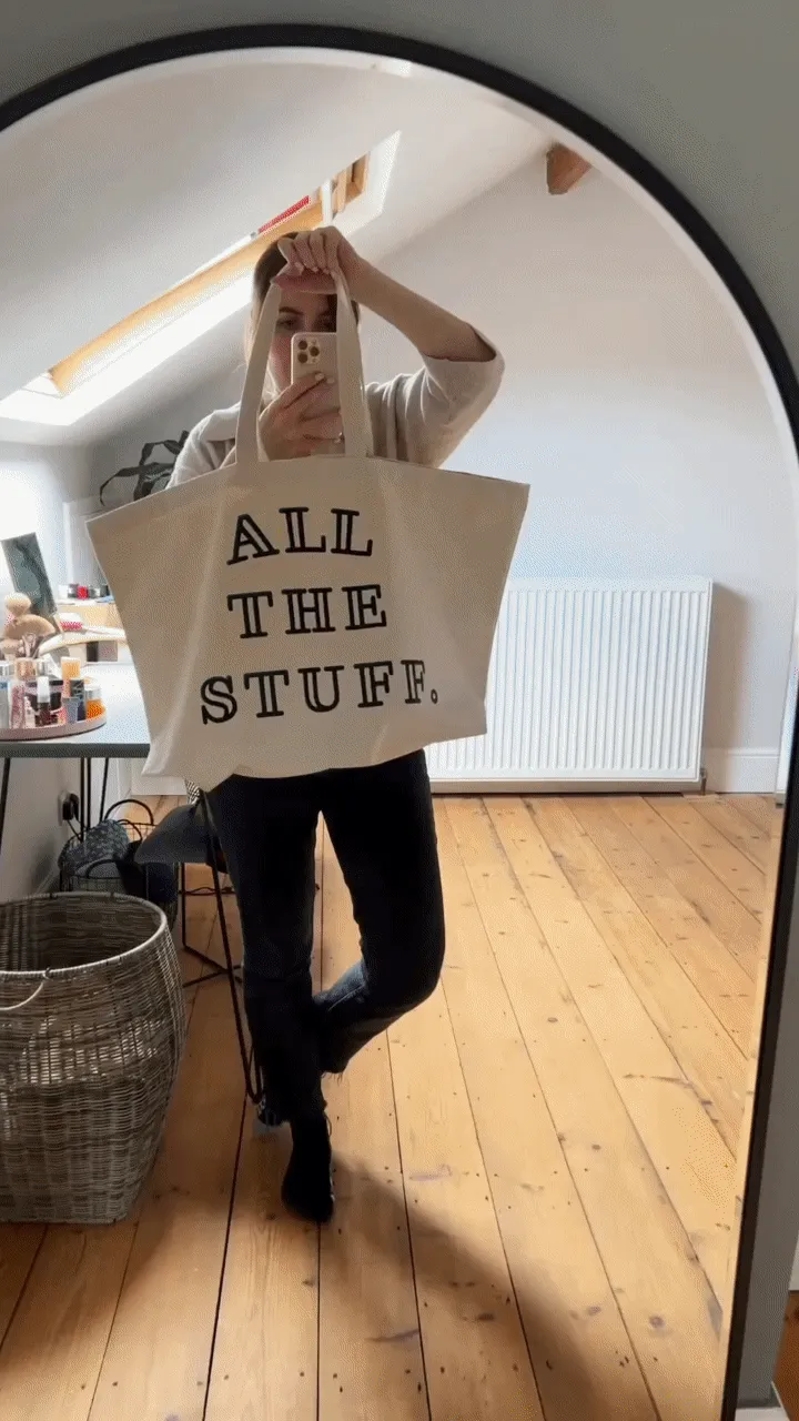 All The Stuff - Super Huge Canvas Tote Bag