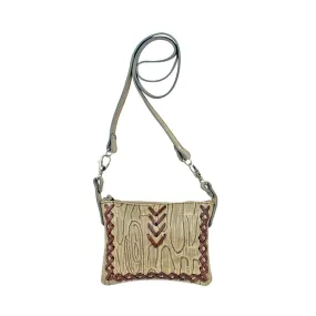 American West Driftwood Sand Leather Hip Crossbody Bag