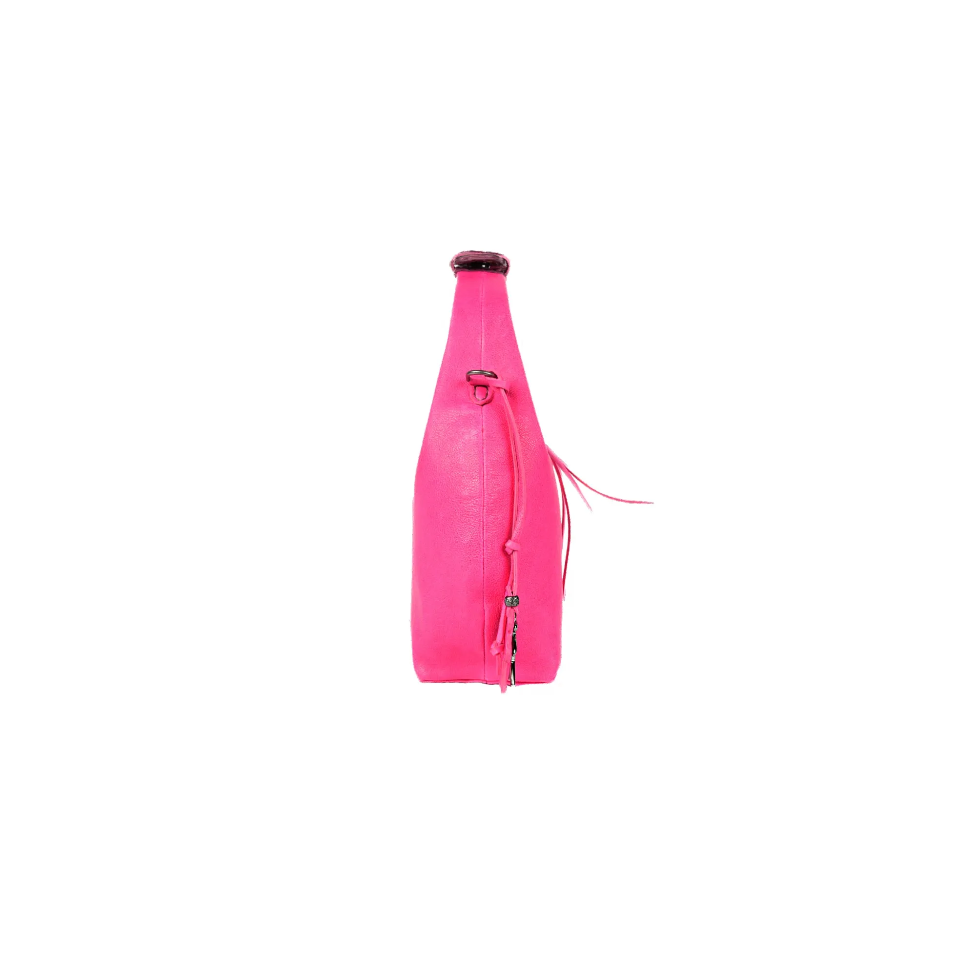 Anfora Manico M With Crocodile Old Iron Fuxia