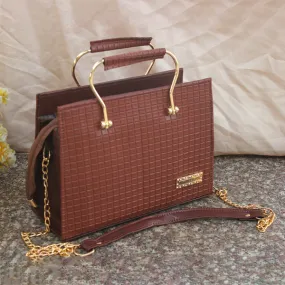 Brown Fancy Hand & Shoulder Bag for Girls