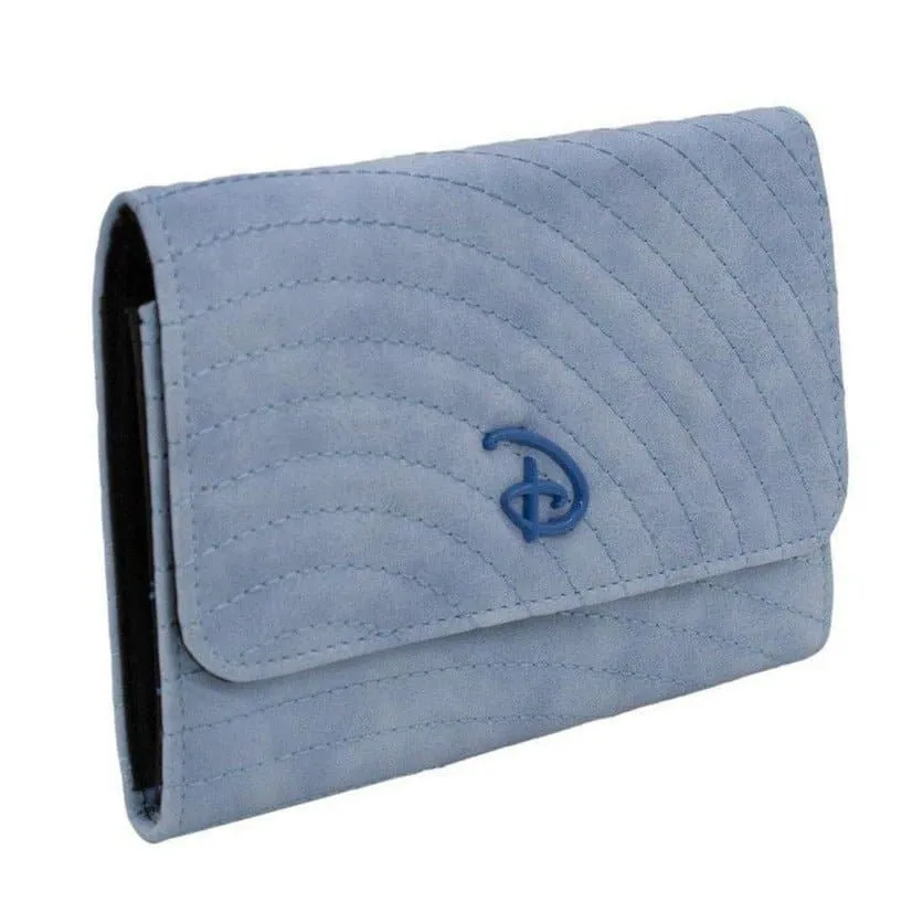 Buckle Down Disney Logo Sky Blue Fold Over Wallet