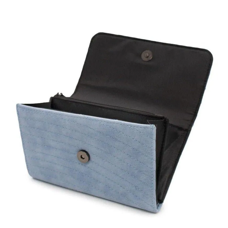 Buckle Down Disney Logo Sky Blue Fold Over Wallet