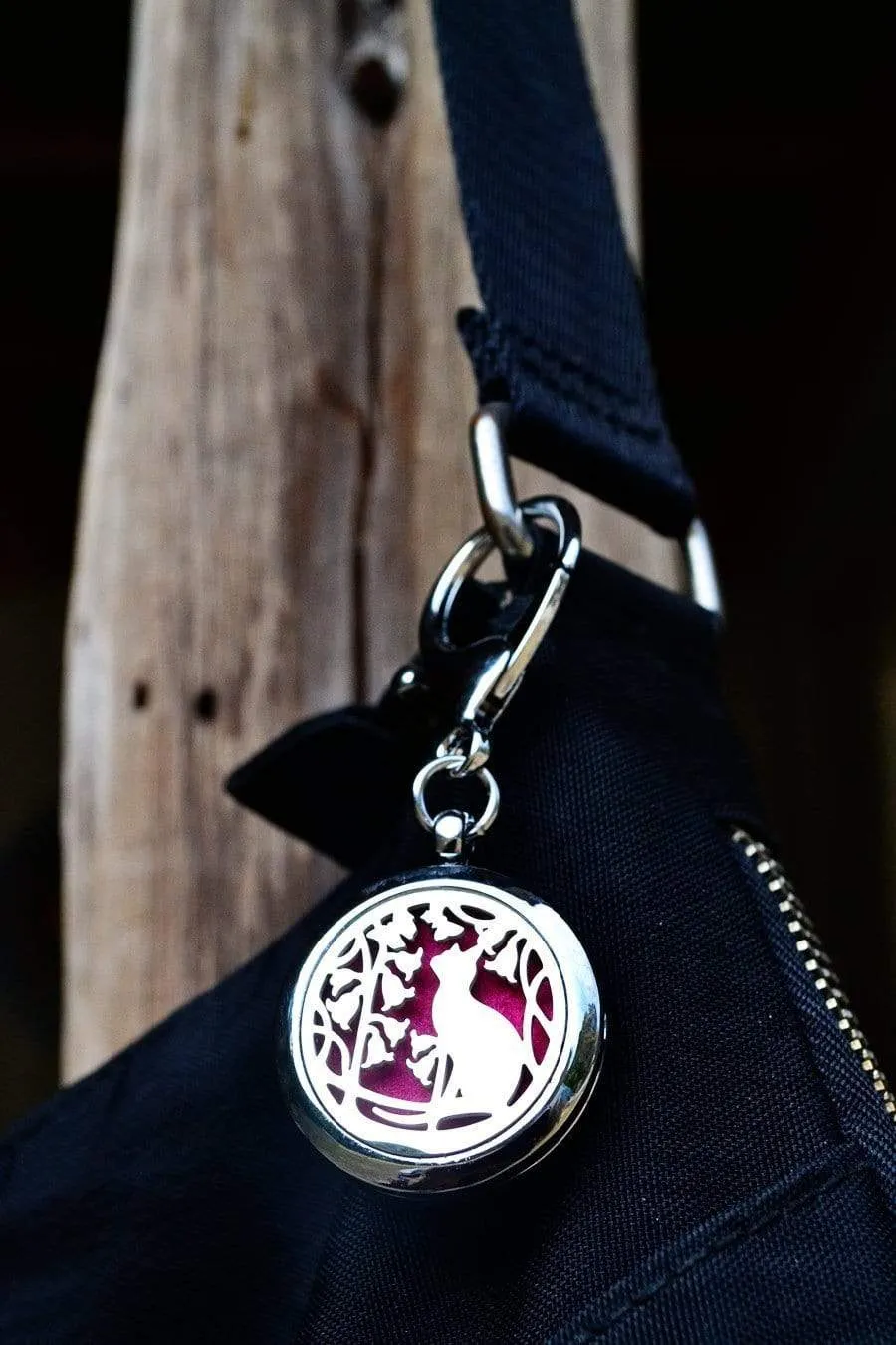 Cat Lover's Aromatherapy Purse Locket or Key Ring