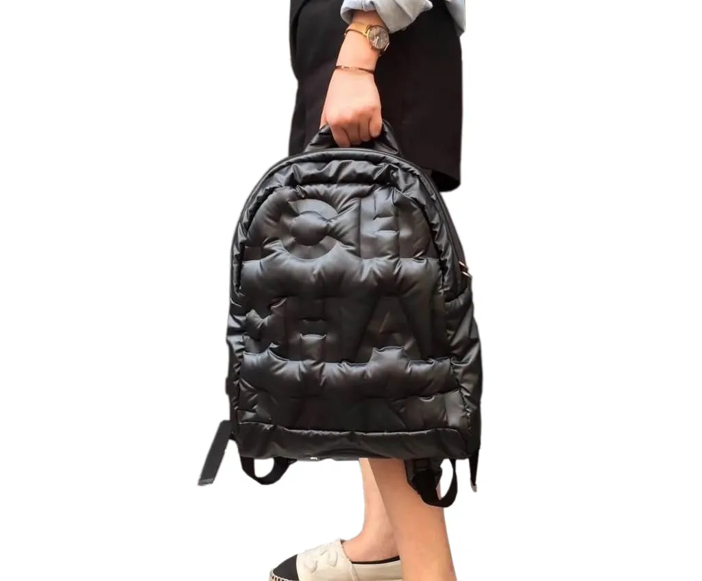 Chanel Doudoune Backpack - Navy Blue