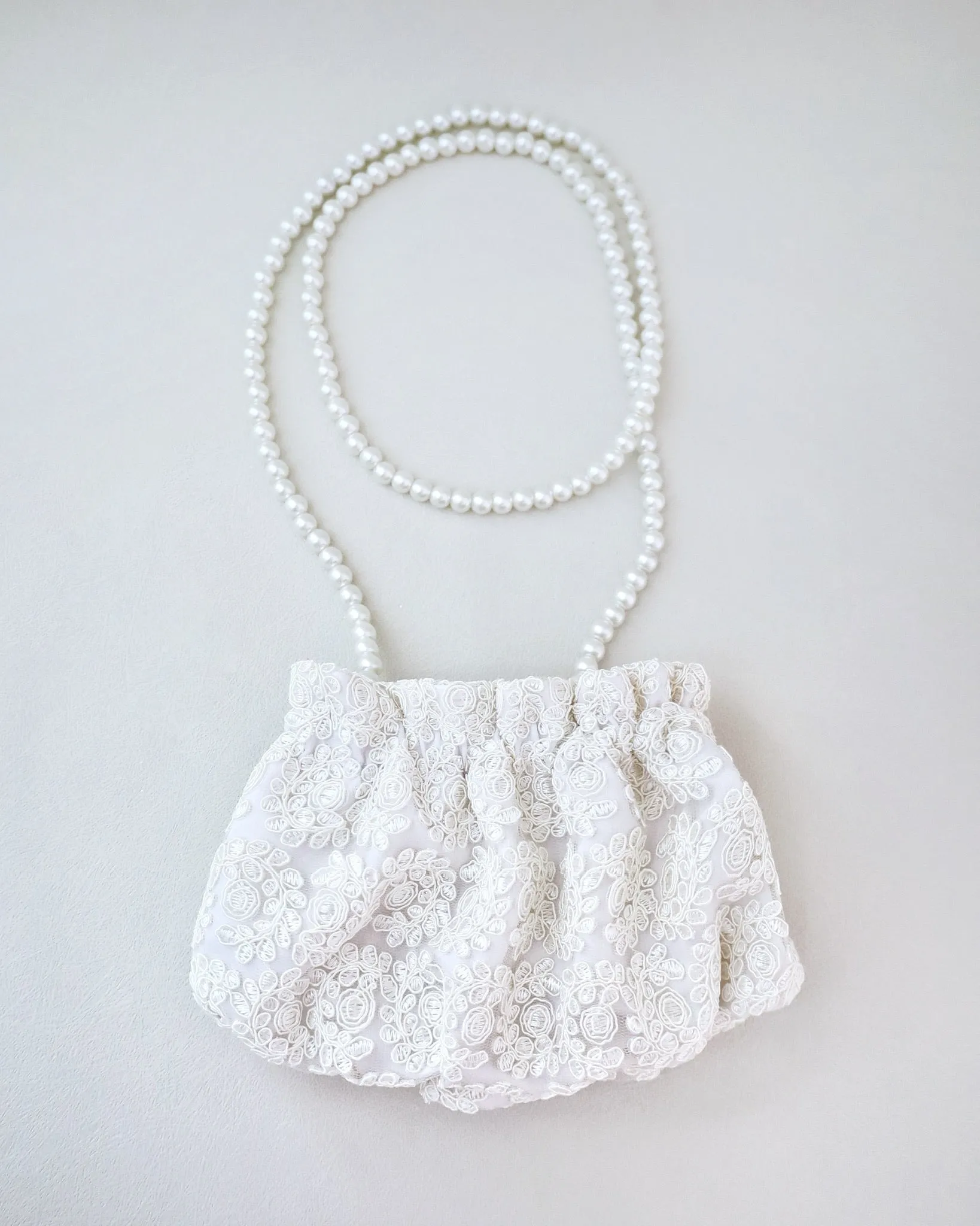 Cleo Pearl Lace Mini Pouch