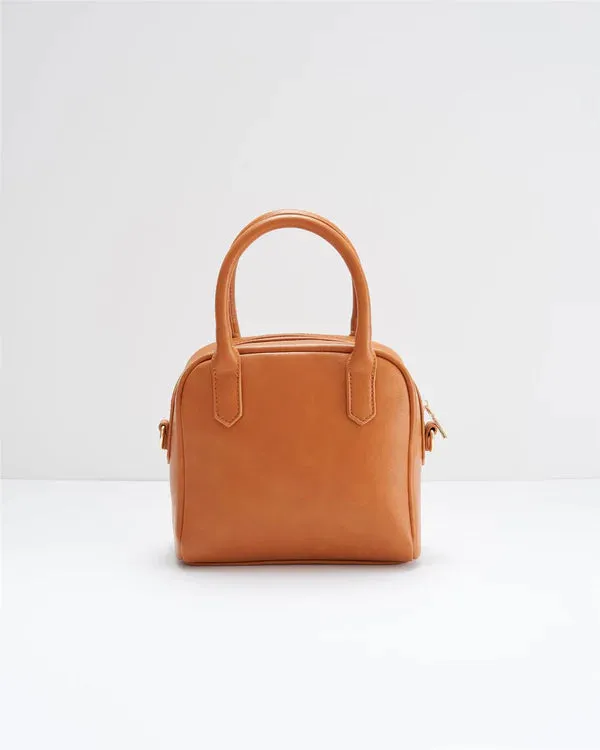 Fable - Eloise Mini Bowling Bag - Tan