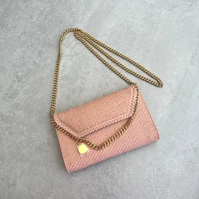 Falabella WOC Woven Suede, Blush