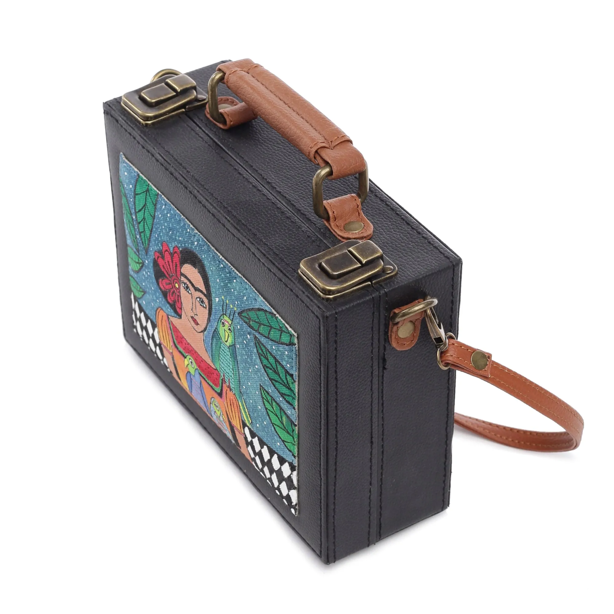 Frida Kahlo Hand-painted crossbody Sling Bag for women