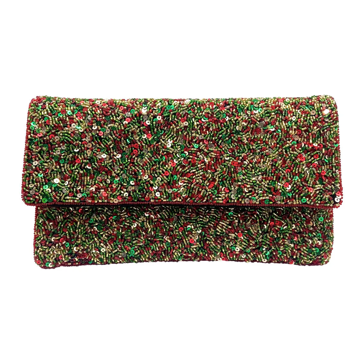 Holiday Beaded Clutch