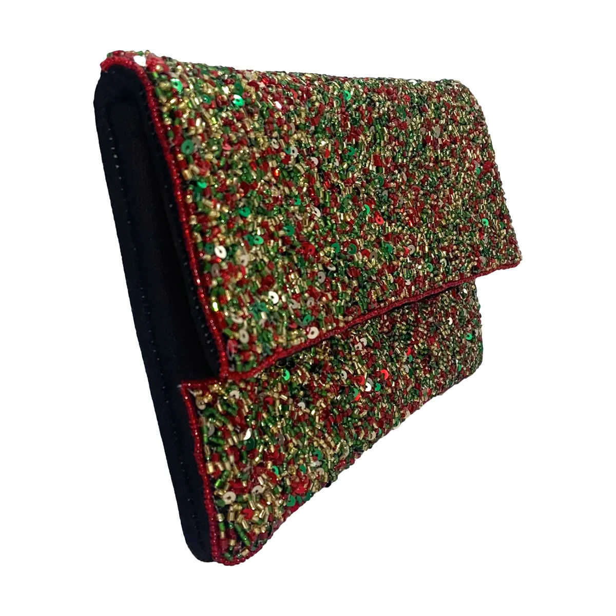 Holiday Beaded Clutch