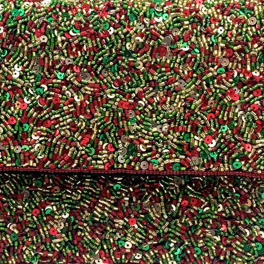 Holiday Beaded Clutch