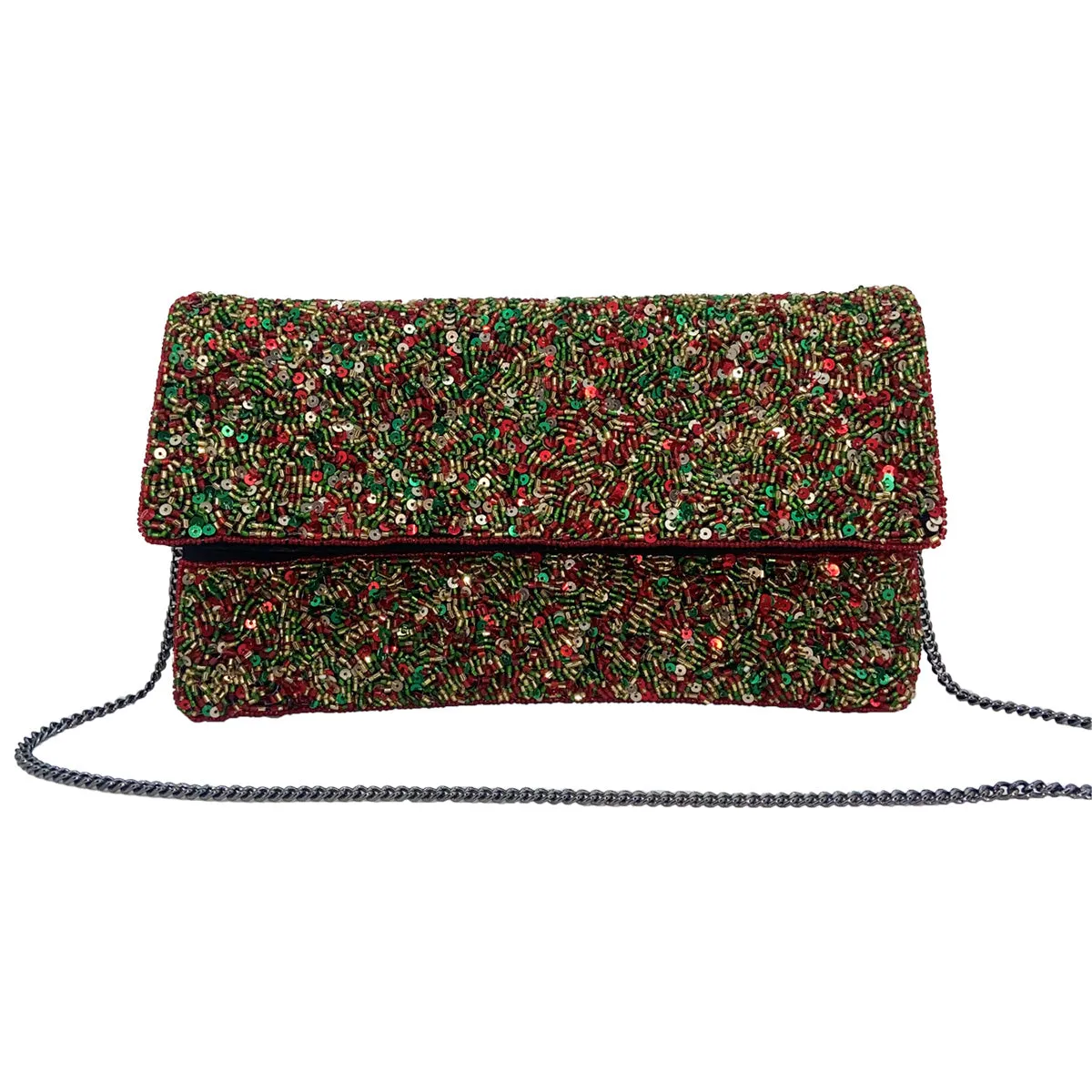 Holiday Beaded Clutch