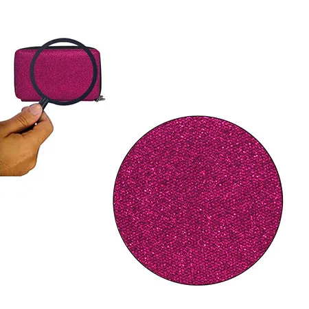 Hot Pink Glitter NGIL Canvas All in One Wallet