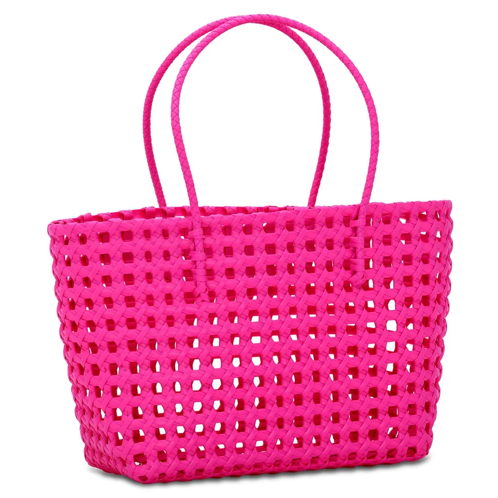 Iscream Large Pink Woven Tote