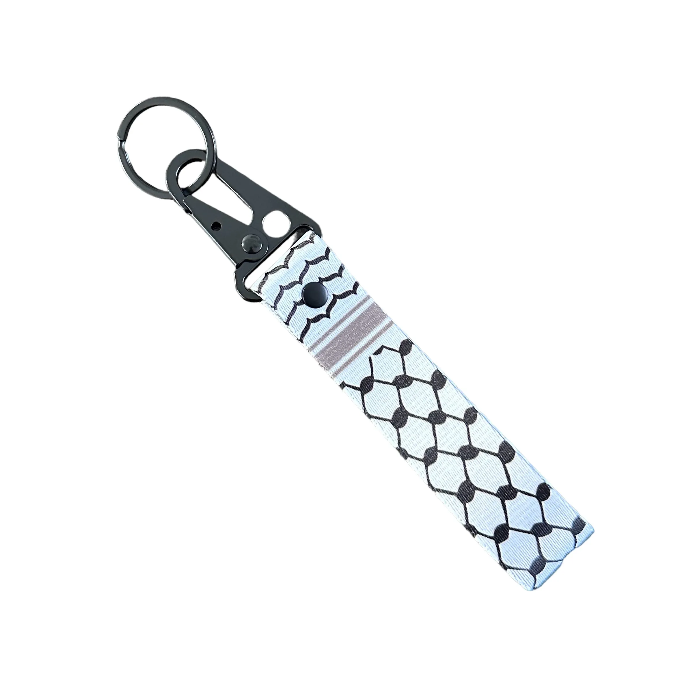 Kufiya Bag Clip Keychain