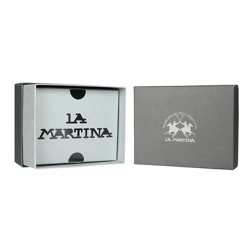 La Martina Men's Leather wallet - Black