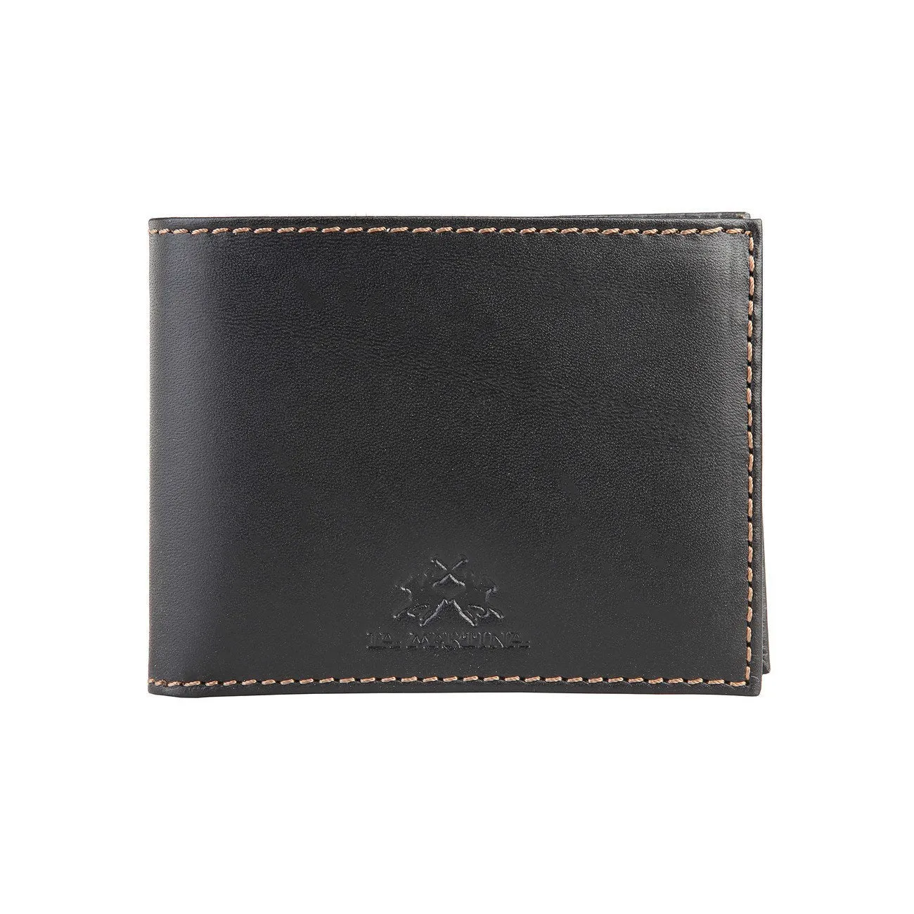 La Martina Men's Leather wallet - Black