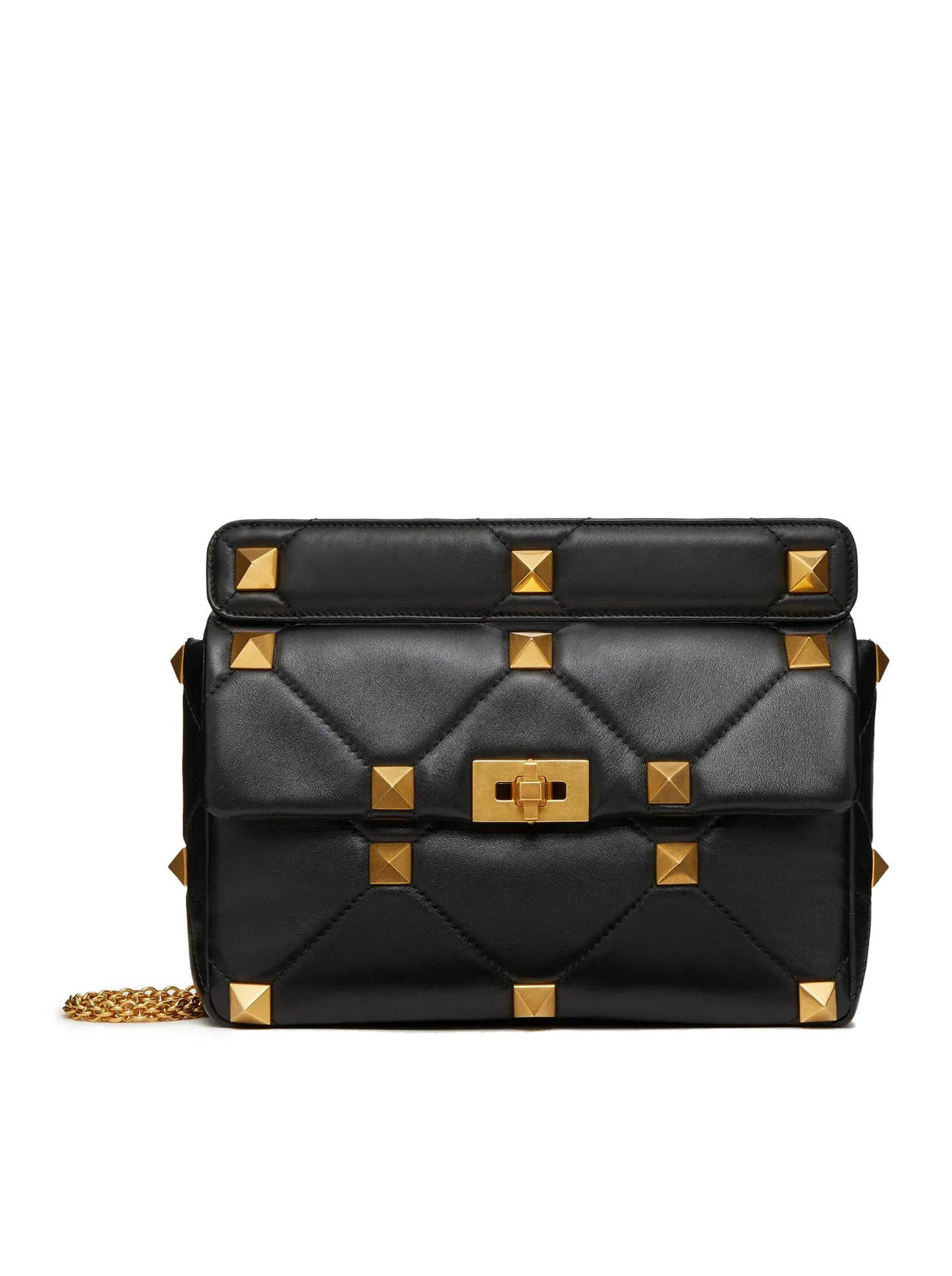 LARGE BAG WITH ROMAN STUD THE SHOULDER BAG IN NAPPA CHAIN