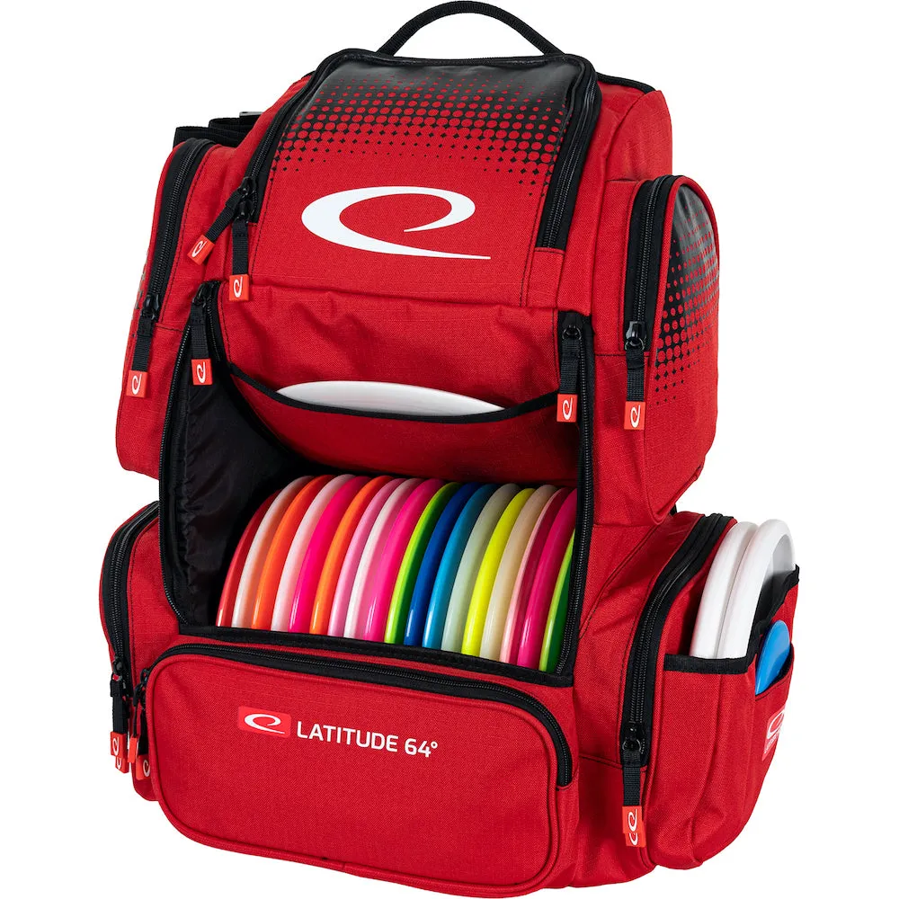 Latitude 64 DG Luxury E4 Premium Disc Golf Backpack - Spacious, Stylish, and Durable with Ample Storage for Discs and Accessories