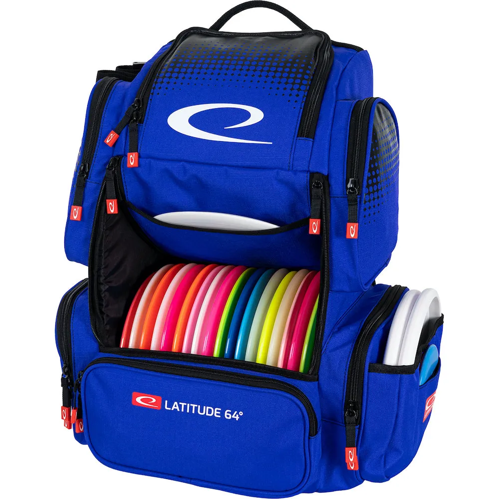 Latitude 64 DG Luxury E4 Premium Disc Golf Backpack - Spacious, Stylish, and Durable with Ample Storage for Discs and Accessories