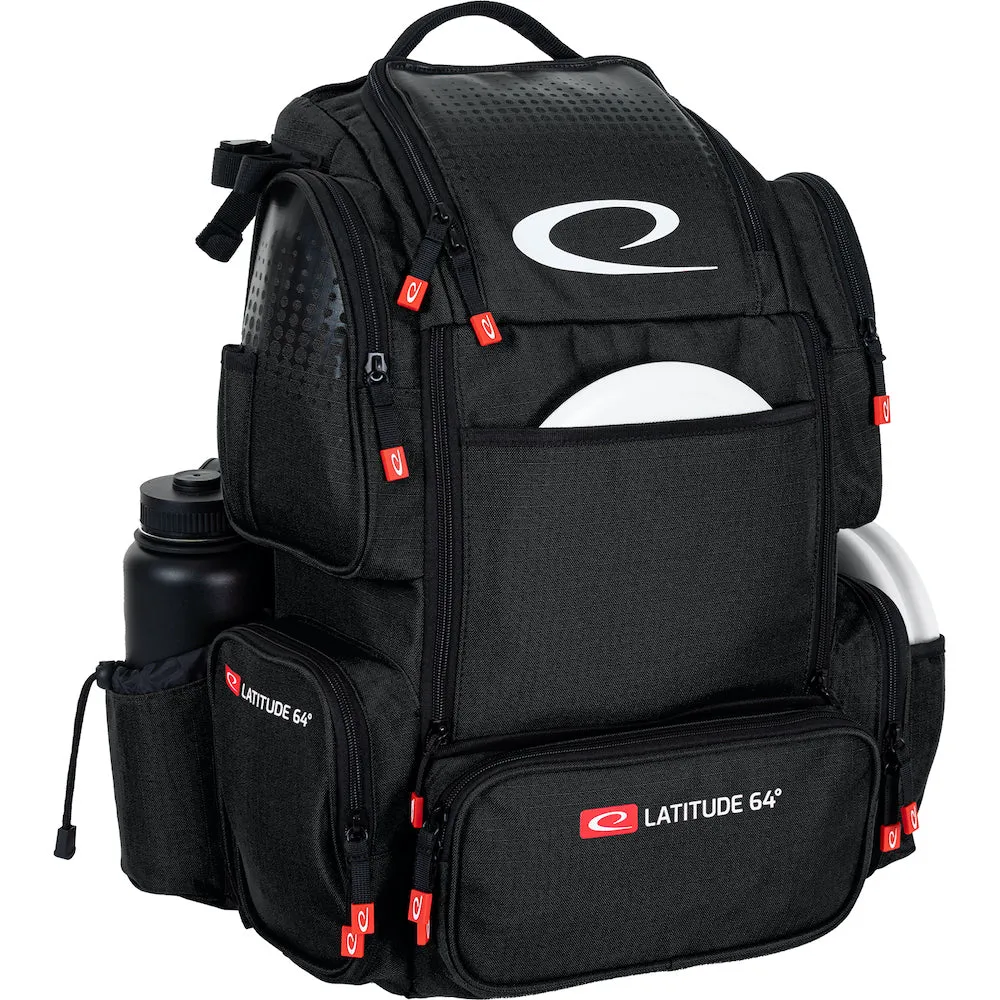 Latitude 64 DG Luxury E4 Premium Disc Golf Backpack - Spacious, Stylish, and Durable with Ample Storage for Discs and Accessories