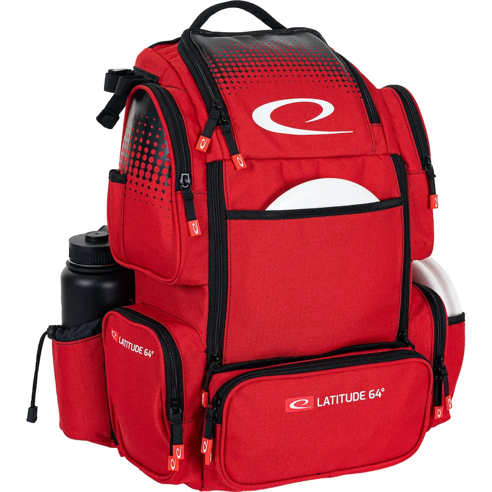 Latitude 64 DG Luxury E4 Premium Disc Golf Backpack - Spacious, Stylish, and Durable with Ample Storage for Discs and Accessories