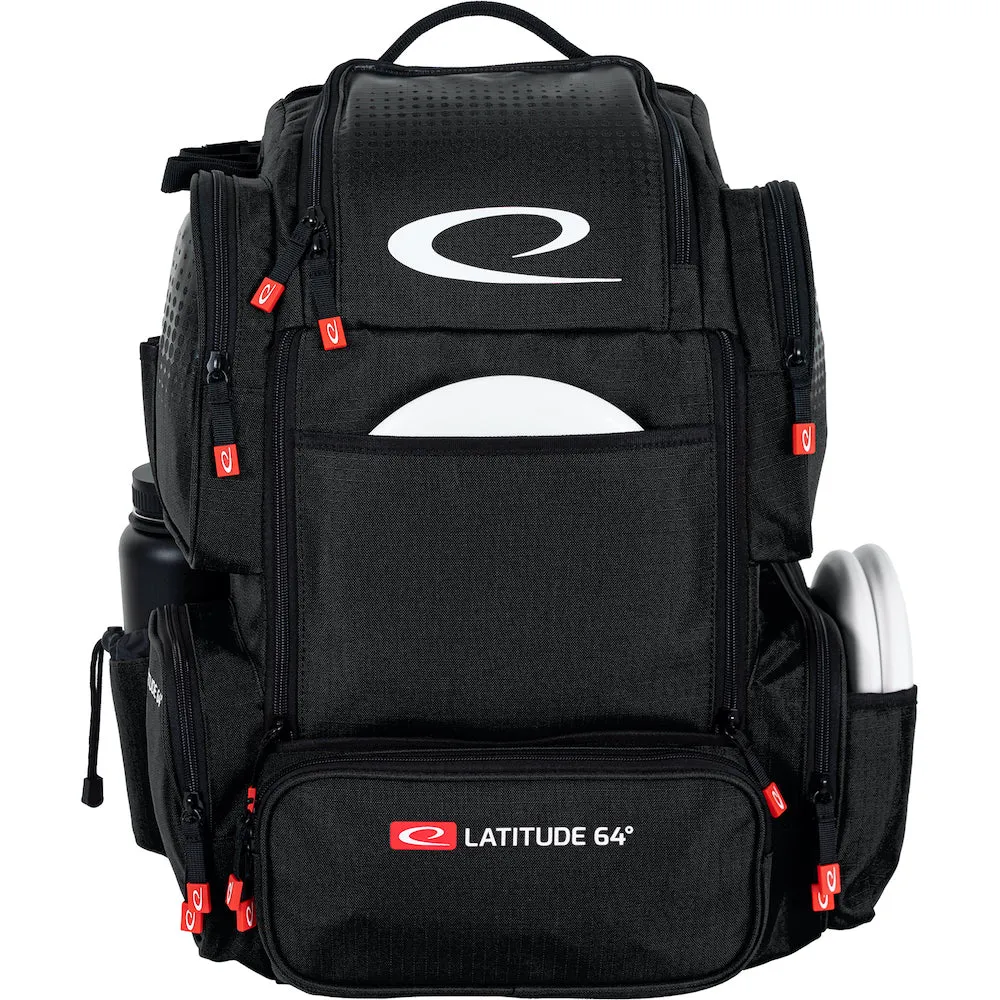 Latitude 64 DG Luxury E4 Premium Disc Golf Backpack - Spacious, Stylish, and Durable with Ample Storage for Discs and Accessories