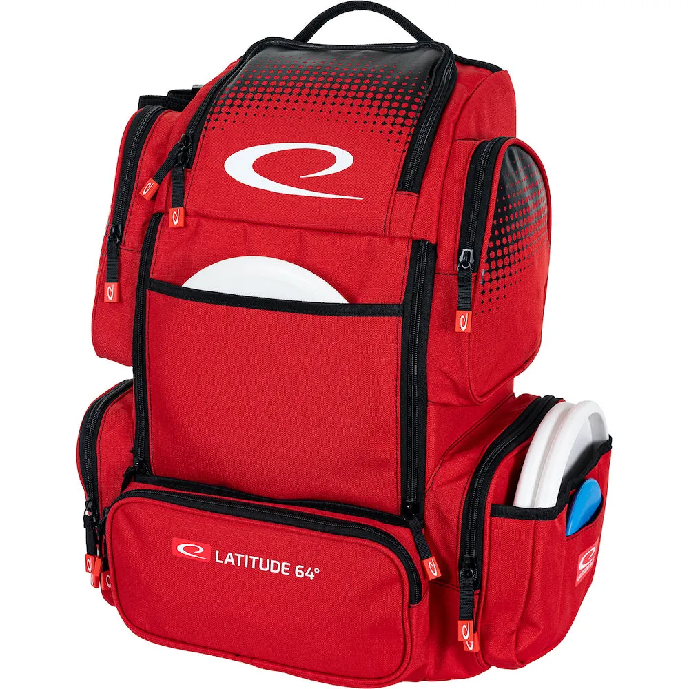 Latitude 64 DG Luxury E4 Premium Disc Golf Backpack - Spacious, Stylish, and Durable with Ample Storage for Discs and Accessories