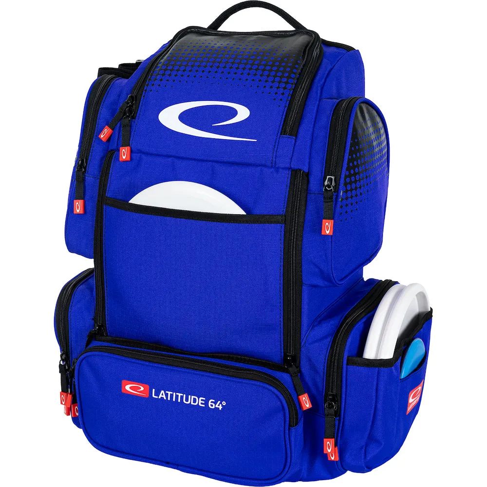 Latitude 64 DG Luxury E4 Premium Disc Golf Backpack - Spacious, Stylish, and Durable with Ample Storage for Discs and Accessories