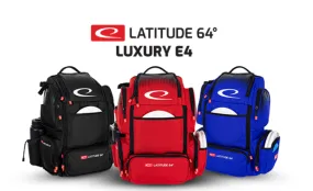 Latitude 64 DG Luxury E4 Premium Disc Golf Backpack - Spacious, Stylish, and Durable with Ample Storage for Discs and Accessories