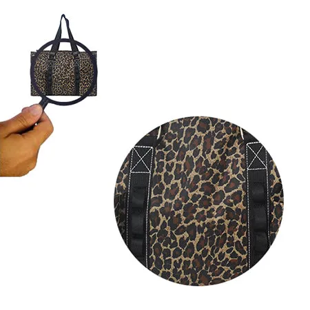 Leopard NGIL Zippered Lined Caddy Organizer Tote Bag