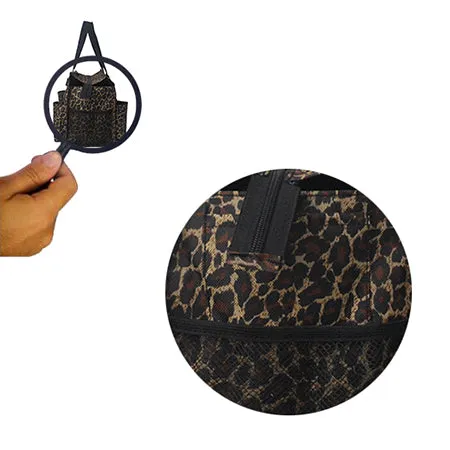 Leopard NGIL Zippered Lined Caddy Organizer Tote Bag