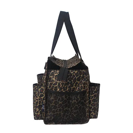 Leopard NGIL Zippered Lined Caddy Organizer Tote Bag