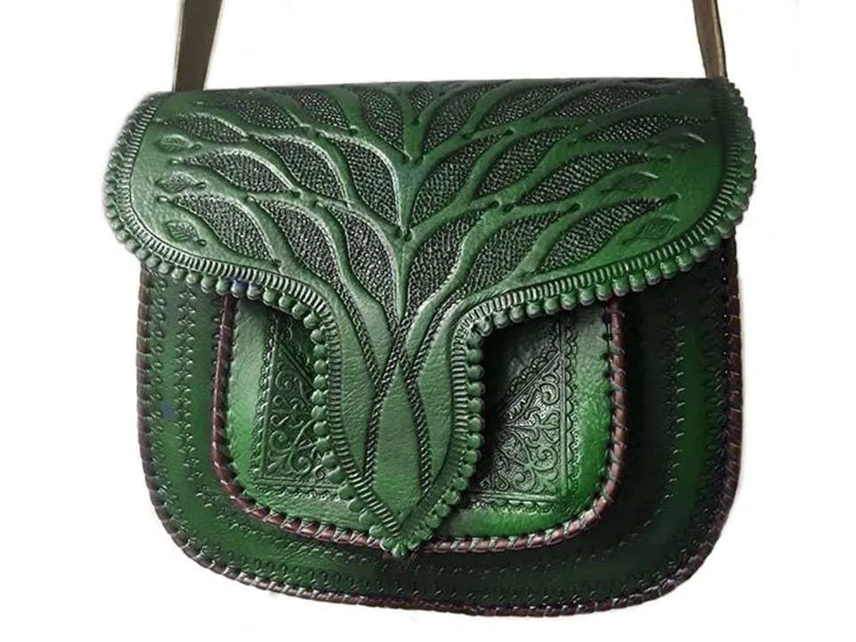 LSSAN Handbag - Emerald Green - Palm