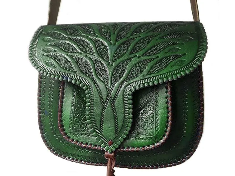 LSSAN Handbag - Emerald Green - Palm