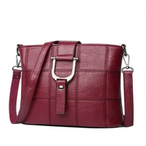 Luxury Designer Casual PU Leather Messenger Bag and Shoulder Bag