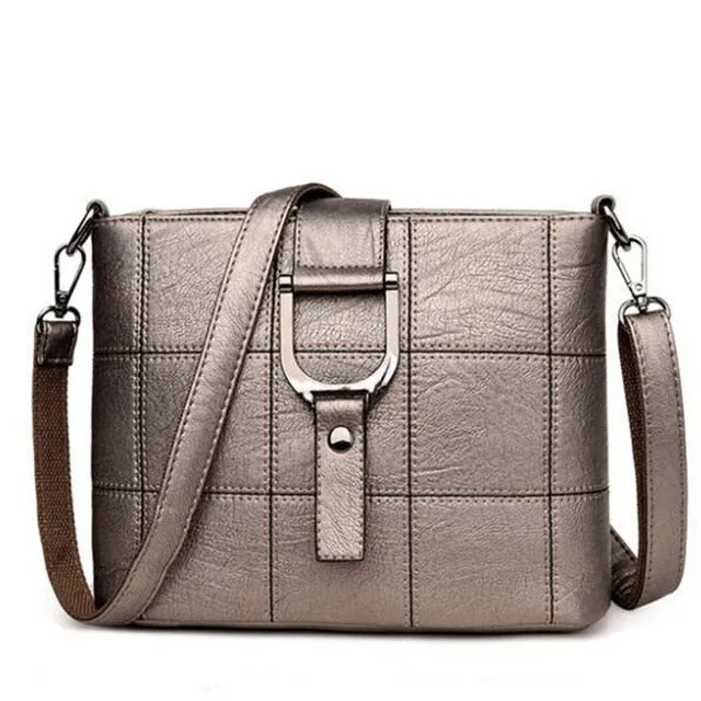 Luxury Designer Casual PU Leather Messenger Bag and Shoulder Bag