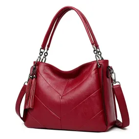 Luxury Designer Vintage Casual Soft Leather Tote Bag, Shoulder Bag and Handbag