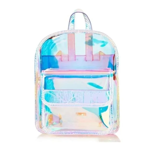 Multicolor Mini Travel & School Laser Backpack