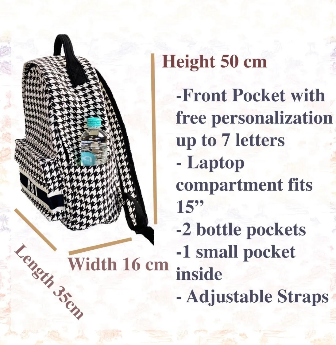 Multifunction Personalized Backpack