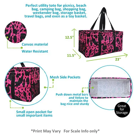 Neon Cow Hot Pink NGIL Utility Bag