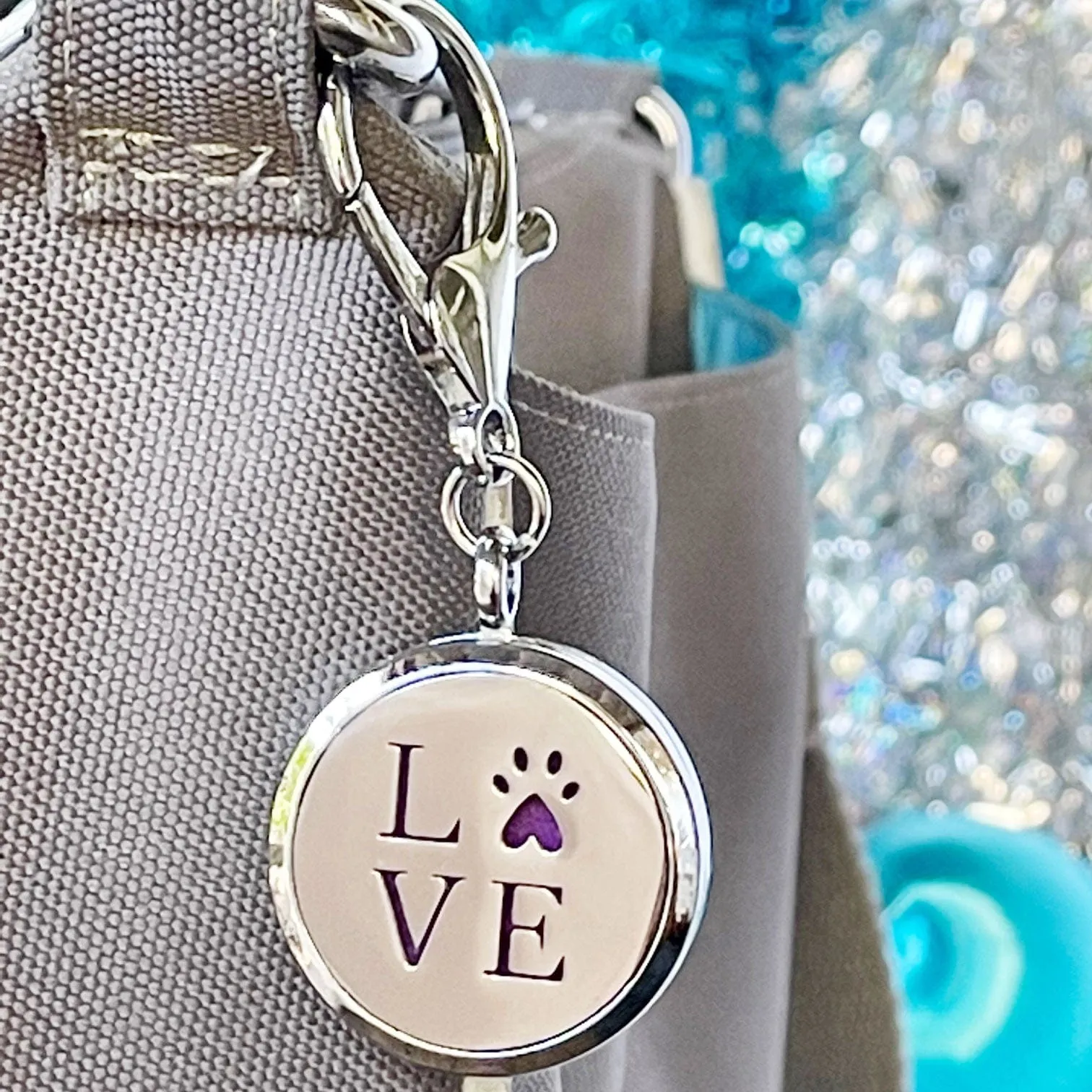 Paw LOVE Aromatherapy Purse Locket or Key Ring