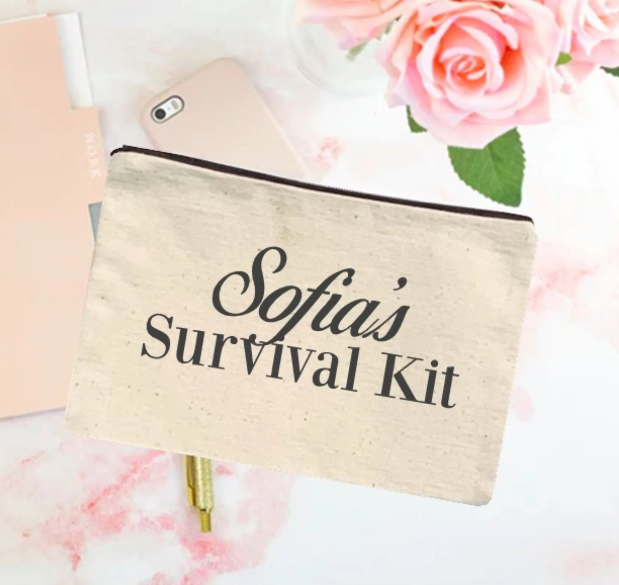 Personalised Survival Kit Pouch