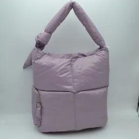 Puffer shoulder bag - mauve