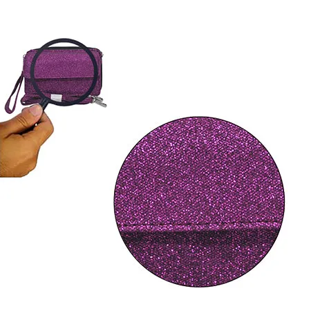 Purple Glitter NGIL Canvas All in One Wallet